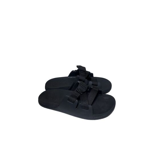 Chaco Chillos Kids Slide Sandals Black Kids Size 5 - Picture 3 of 11